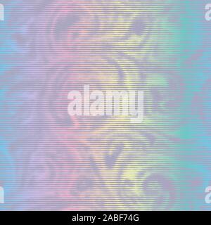 Holographic ink bleed seamless pattern in rainbow Stock Vector