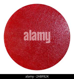 The Red Circle. Acrylic paint Stock Photo