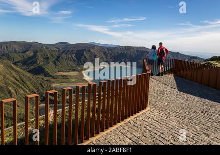 Lake of Fire, S. MIguel Island, Azores, Portugal Stock Photo