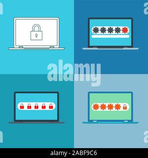 Password security vector icon Stock Vector