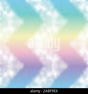 Holographic ink bleed seamless pattern in rainbow Stock Vector