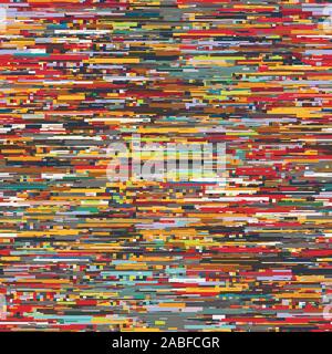 Techno glitch error bug seamless pattern swatch Stock Vector