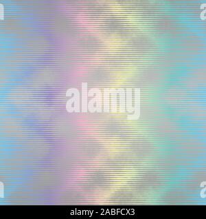 Holographic ink bleed seamless pattern in rainbow Stock Vector