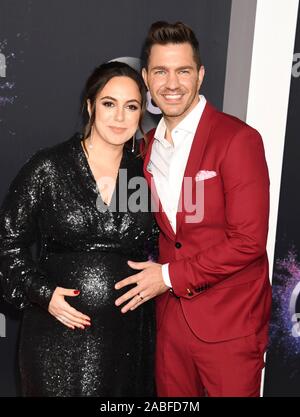 LOS ANGELES, CA - NOVEMBER 24: Aijia Lise, Andy Grammer attends the 2019 American Music Awards at Microsoft Theater on November 24, 2019 in Los Angeles, California. Stock Photo