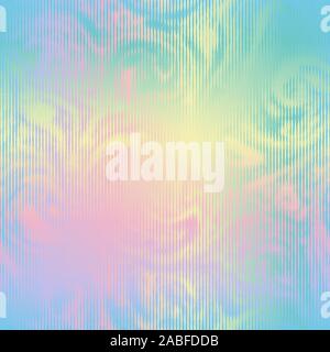 Holographic ink bleed seamless pattern in rainbow Stock Vector
