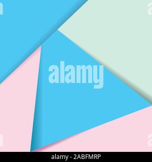 Abstract blank folded paper colorful geometric background illustration. Stock Vector