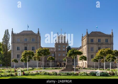 Front view of Ehrenburg Palace on a sunny day in Coburg, Bavaria, Germany Stock Photo