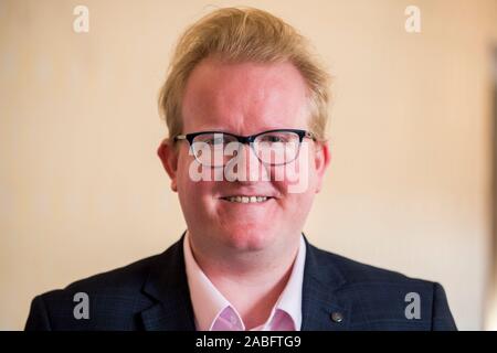Gary Hynds Conservative candidate for Lagan Valley during the launch of the Northern Ireland Conservatives manifesto at the Culloden Hotel near Belfast. PA Photo. Picture date: Wednesday November 27, 2019. See PA story ULSTER Devolution. Photo credit should read: Liam McBurney/PA Wire