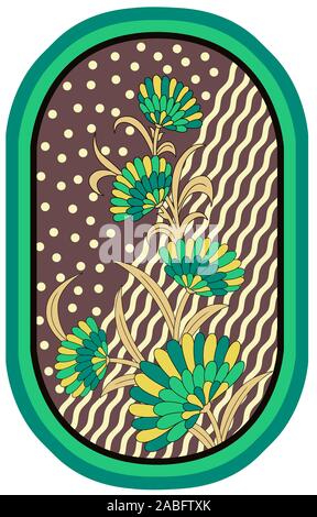 Beautiful digital floral new creation,wave pattern Stock Photo