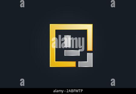 gold and silver metal letter Y alphabet logo design icon for business ...