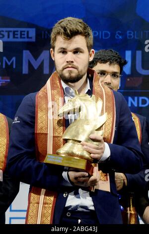 World Chess Champion Magnus Carlsen plays against GM Anish Giri on the last  day of Tata Steel Chess India 2019. (Photo by Saikat Paul/Pacific  Press/Sipa USA Stock Photo - Alamy