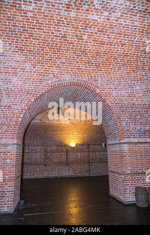 Interior inside the grand magazine at the Explosion Museum of Naval Firepower; the Royal Navy's former armaments depot of Priddy's Hard, in Gosport. UK (105) Stock Photo