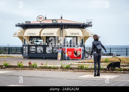 Caffe LoRe Aci Castello comune in the Metropolitan City of Catania on Sicily Island in Italy Stock Photo