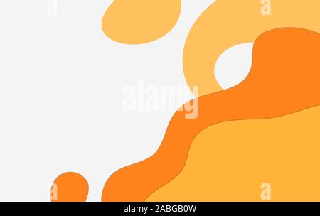 Orange Abstract Water wave vector illustration design background Stock Vector
