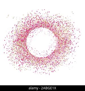 Vector confetti splash dots isolated burst colors Stock Vector