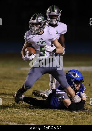 Football action with Mt. View vs. Coeur d'Alene High School in