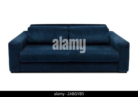 Modern sofa. Minimalistic couch isolated on white background Stock Photo