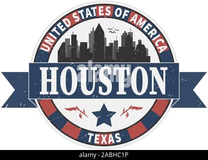 Welcome to Houston grunge rubber stamp on white background, vector illustration Stock Vector