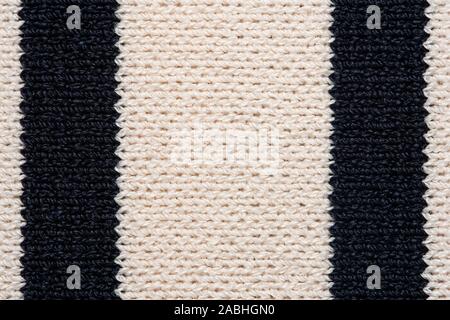Striped Knit Fabric Texture Background Stock Photo