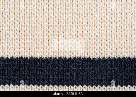 Striped Knit Fabric Texture Background Stock Photo