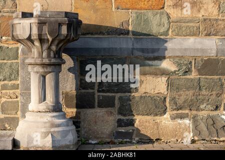 Holy water font or stoup basin at the Franciscan Friary church in Killarney, Ireland Stock Photo