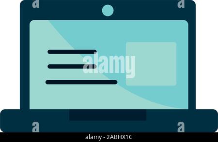 laptop content property intellectual copyright icon vector illustration Stock Vector
