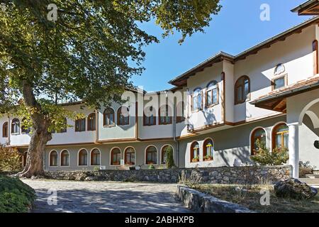 RUEN MONASTERY, BULGARIA - OCTOBER 6, 2018: Ruen Monastery St. John of Rila in  Vlahina Mountain, Kyustendil Region, Bulgaria Stock Photo