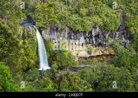 Beautiful Dawson Falls in Egmont National Park, New Zealand Stock Photo