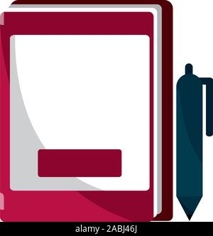 books pen property intellectual copyright icon vector illustration Stock Vector