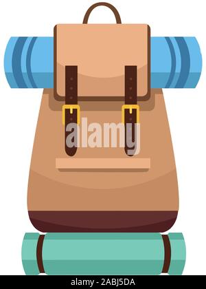 camping backpack with sleeping bag