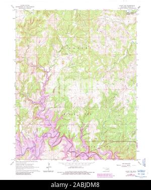 Avant, Oklahoma, map 1966, 124000, United States of America by