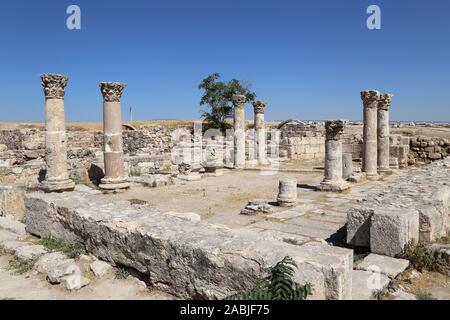 Byzantine Church, Citadel, Ali Ben Al Hussein Street, Jabal Al Qalah, Amman, Jordan, Middle East Stock Photo