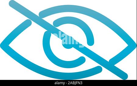 zoom out user interface blue gradient vector illustration Stock Vector