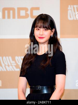 Oh Yeon-Seo, Nov 27, 2019 : South Korean actress and cast member Oh Yeon-Seo attends a press conference for MBC's new drama, 'Love With Flaws' in Seoul, South Korea. Credit: Lee Jae-Won/AFLO/Alamy Live News Stock Photo