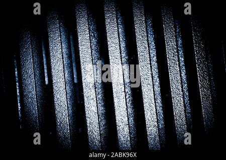 Abstract grey background. Vertical lines and strips Stock Photo