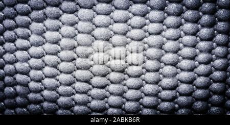 Dark gray woolen woven fabric background, Detailed Knitted sweater texture Stock Photo
