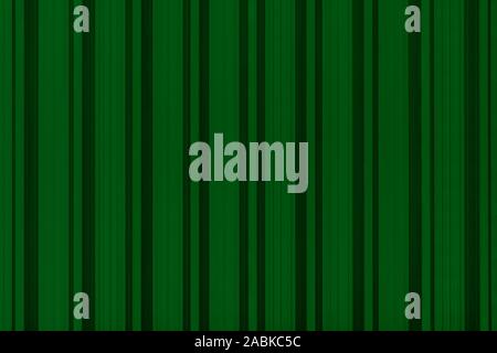 Deep dark green colored corrugated wavy aluminum plate background with lines Stock Photo