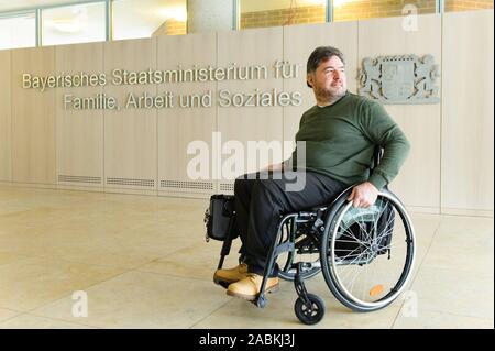 Holger Kiesel, new Representative for the Disabled of the Bavarian State Government. [automated translation] Stock Photo
