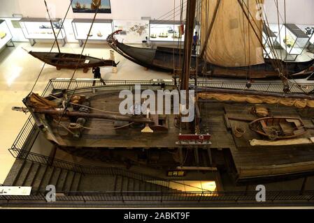 Sailing ships in the shipping department of the Deutsches Museum. [automated translation] Stock Photo