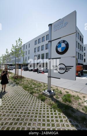 Building on the BMW Group Campus Freimann at Lilienthalallee 26 in the