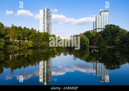 Schwanenspiegel in Dusseldorf - Germany Stock Photo