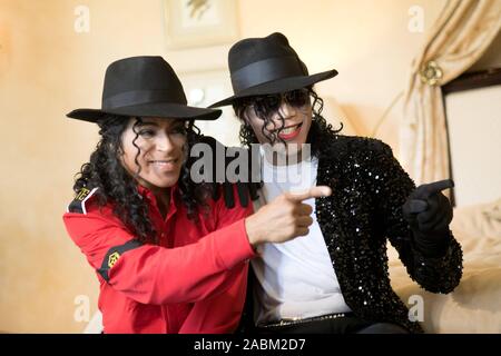Memorial service with two Michael Jackson actors from the musical