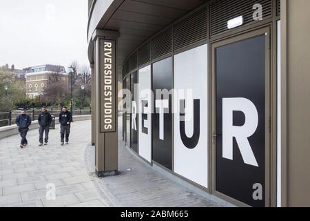 The newly reopened Riverside Studios, Queen Caroline Street, Hammersmith, London, W6, U.K. Stock Photo