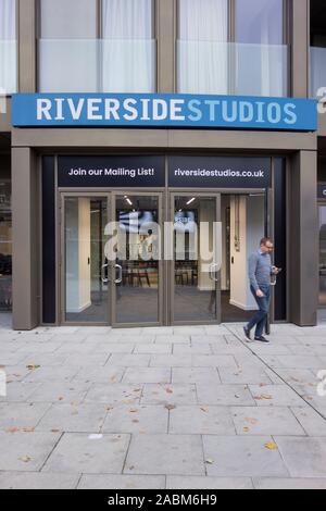 The newly reopened Riverside Studios, Queen Caroline Street, Hammersmith, London, W6, U.K. Stock Photo