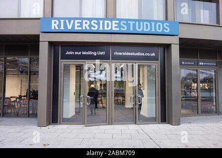 The newly reopened Riverside Studios, Queen Caroline Street, Hammersmith, London, W6, U.K. Stock Photo