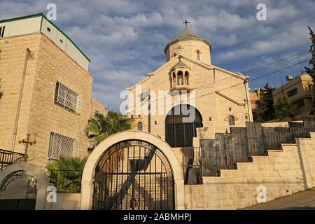 St Thaddeus Armenian Apostolic Church, Hatem Al Taei Street, Jabal Al Ashrafiyah, Amman, Jordan, Middle East Stock Photo