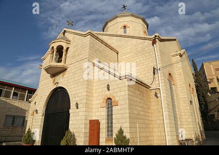 St Thaddeus Armenian Apostolic Church, Hatem Al Taei Street, Jabal Al Ashrafiyah, Amman, Jordan, Middle East Stock Photo