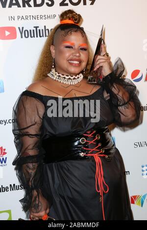 November 27, 2019, Sydney, NSW, Australia: KAIIT poses in the Awards Room during the 33rd Annual ARIA Awards 2019 at The Star on November 27, 2019 in Sydney, NSW Australia  (Credit Image: © Christopher Khoury/Australian Press Agency via ZUMA  Wire) Stock Photo