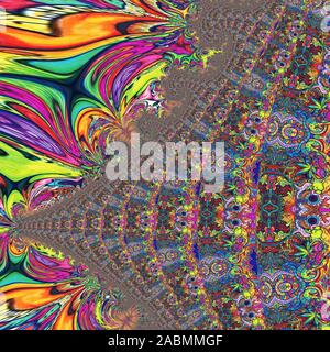 COLORFUL LSD WALLPAPERS Stock Photo