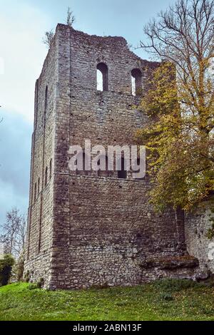 St Leonard's Tower is a probable Norman keep in West Malling, in the county of Kent, England Stock Photo